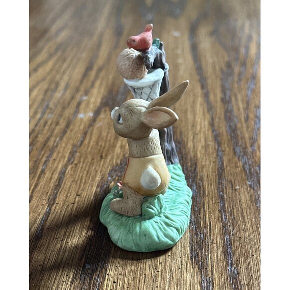 NAPCO Figurine Vintage Rabbit Bunny Forest Friends “Little Pro” Basketball - Picture 2 of 6